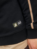 Jack & Jones JCOLOGAN Full-Zip Sweatshirt-BLACK