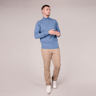 Mineral ALTIS Half Zip Sweatshirt-BLUE