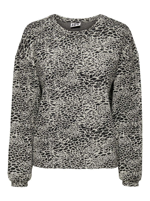 Jacqueline De Yong NAYA Long Sleeve Top-ANIMAL