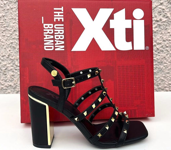 XTI 141428 Ladies Sandal-BLACK