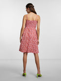 Pieces Luciana Strap Summer Dress-PINK