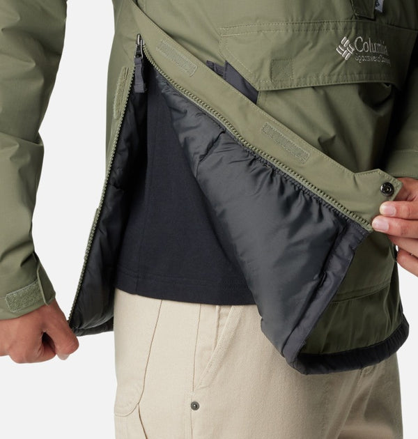 Columbia Mens Insulated Challenger Pullover -STONE GREEN