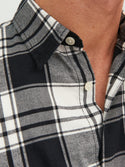 Jack & Jones Joshua Long Sleeve Check Shirt-CLOUD DANCER