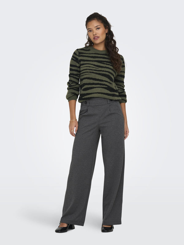 JDY Lorraine Long Sleeve Pullover Knit-KALAMATA