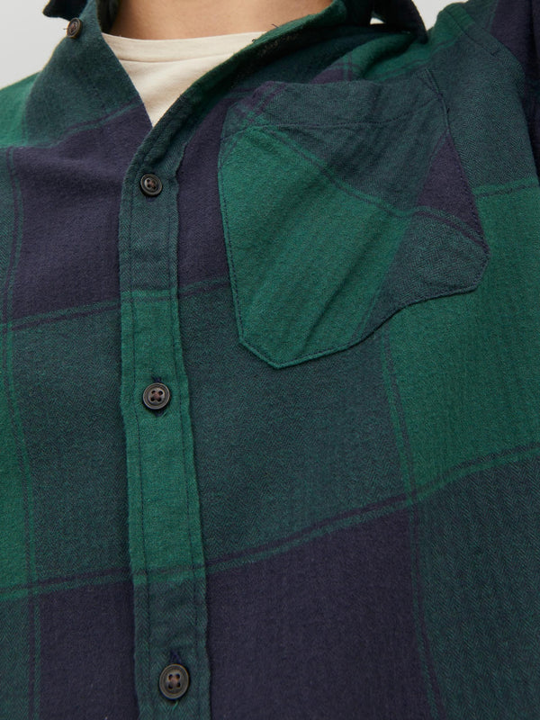 Jack & Jones Owen Long Sleeve Check Comfort Shirt-TREKKING