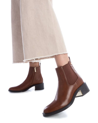 XTI 141942 Ladies Ankle Boot-CAMEL