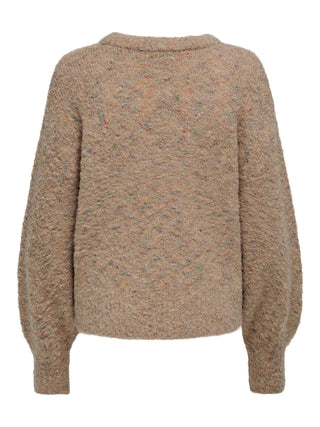 JDY Marian Long Sleeve Pullover Knit-CREAM