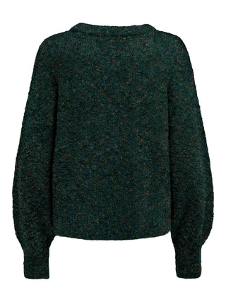 JDY Marian Long Sleeve Pullover Knit-SCARAB