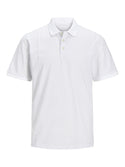 Jack & Jones Luis All Over Print Short Sleeve Polo-WHITE