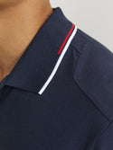 Jack & Jones Hass Logo Short Sleeve Polo-NAVY BLAZER - Borderland Muff