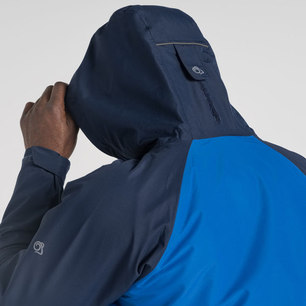 Craghoppers Mens Sebastian Waterproof Breathable Jacket-BLUE NAVY