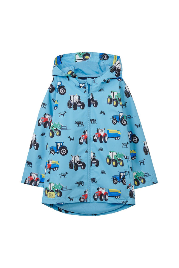 Lighthouse Kids Ethan Waterproof Breathable Jacket With All Over Tractor Print-TRACTOR