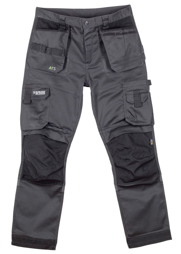 Apache ATS 3D men’s slim tapered stretch holster cargo work trousers with Cordura® holster and knee-pad pockets - Borderland Muff